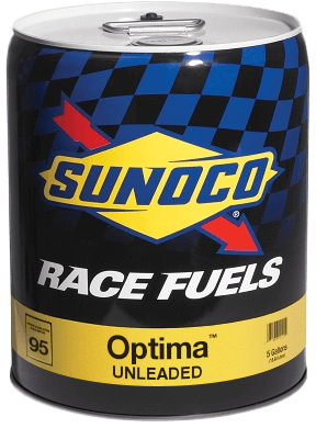 Sunoco Optima 95 Unleaded Racing Fuel | Container: 5 Gallon Pail | Shipped as: 1 x 5 Gallon Pail - Unleaded Racing Fuel